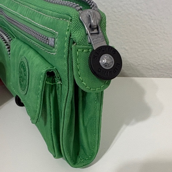 Kipling Green Wristlet with Charm - Picture 6 of 9